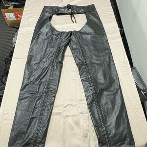 Men's Black Leather Pants